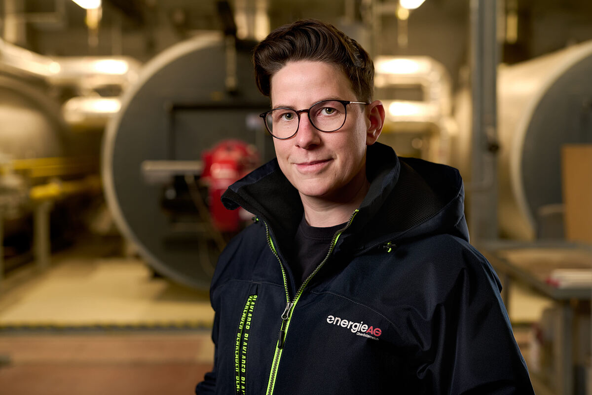 Sarah Pargfrieder ist Servicetechnikerin im Bereich der Wärmeversorgung