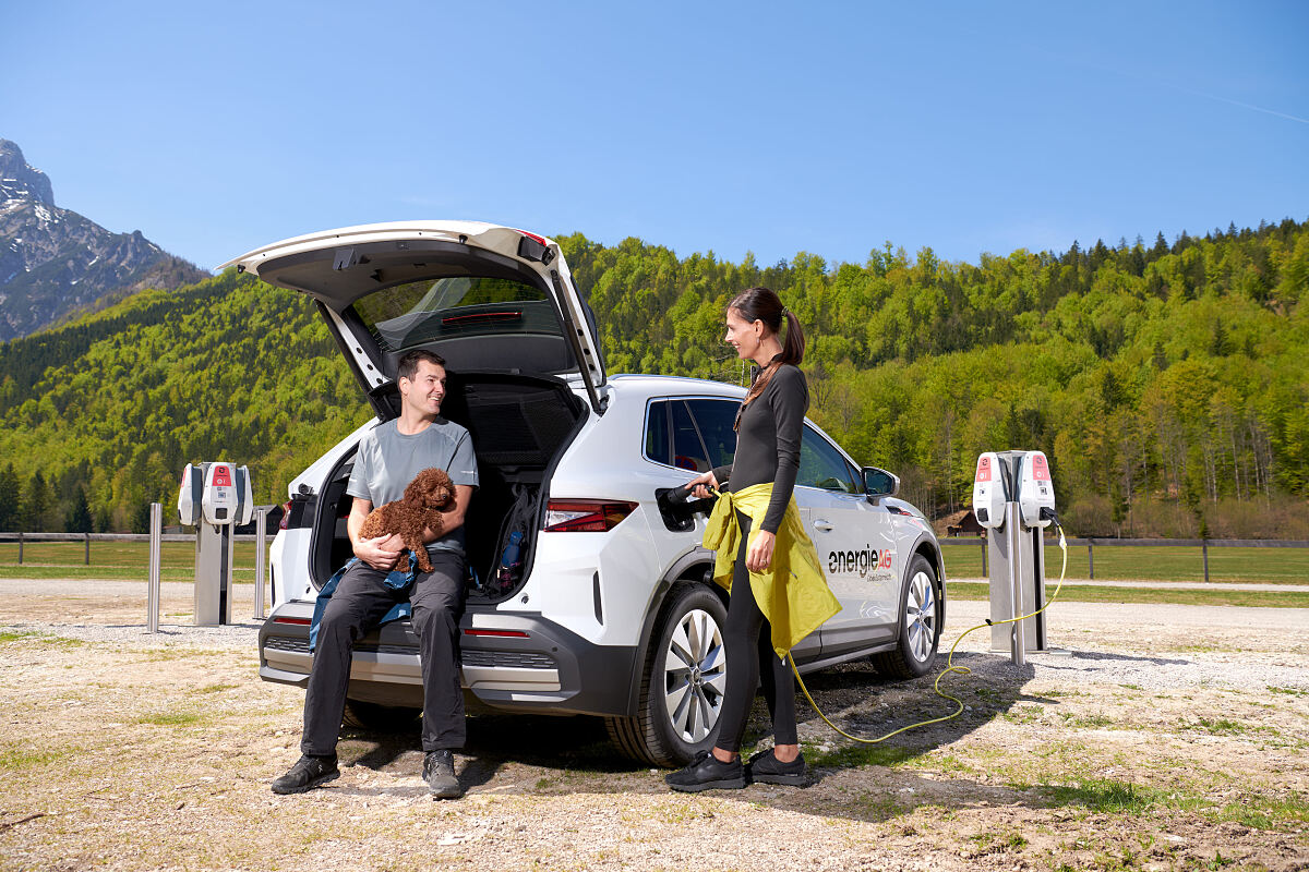 Ladestation E-Mobilität Elektroauto Almsee
