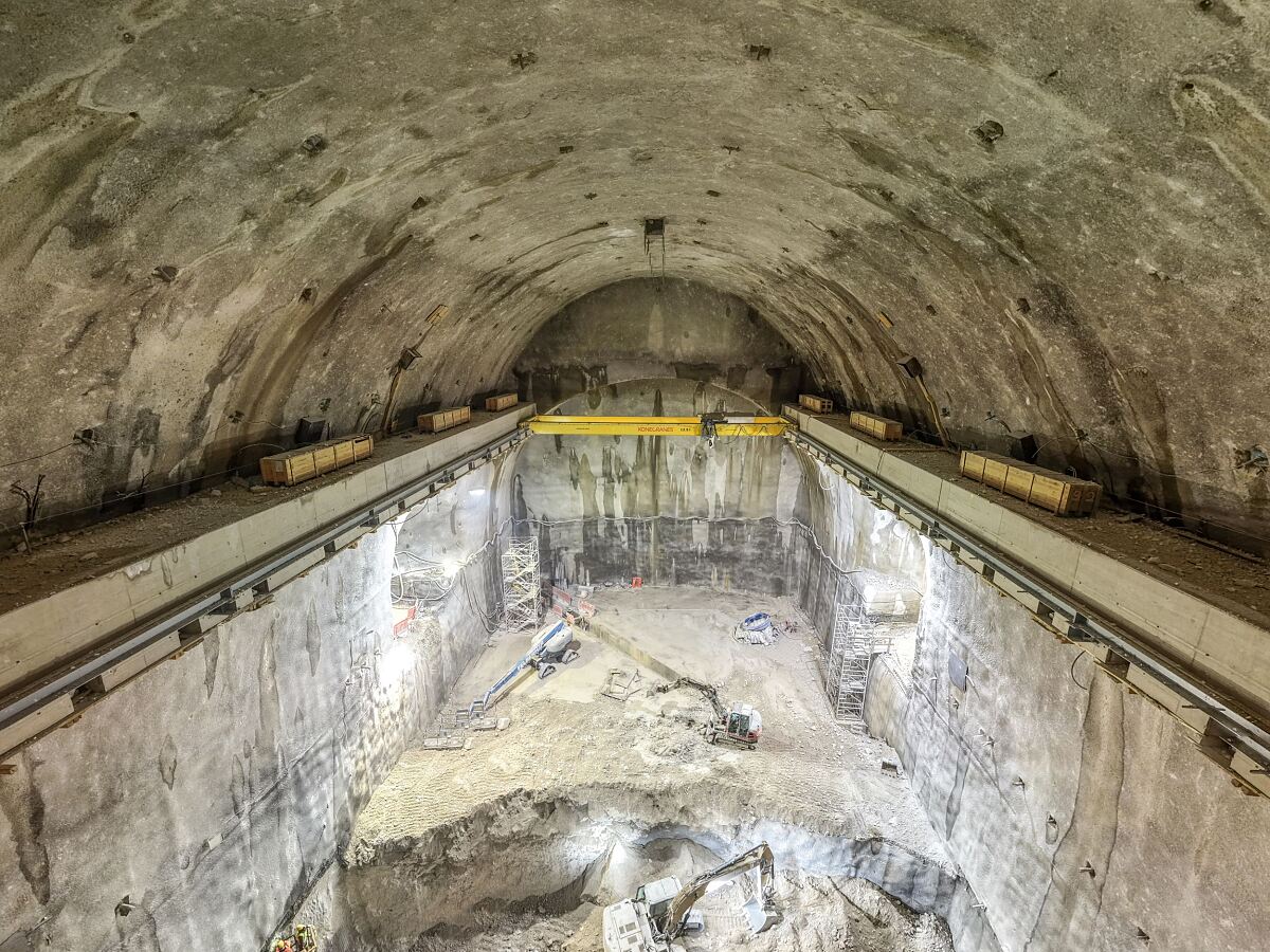 Aktueller Baufortschritt beim Pumpspeicherkraftwerk Ebensee