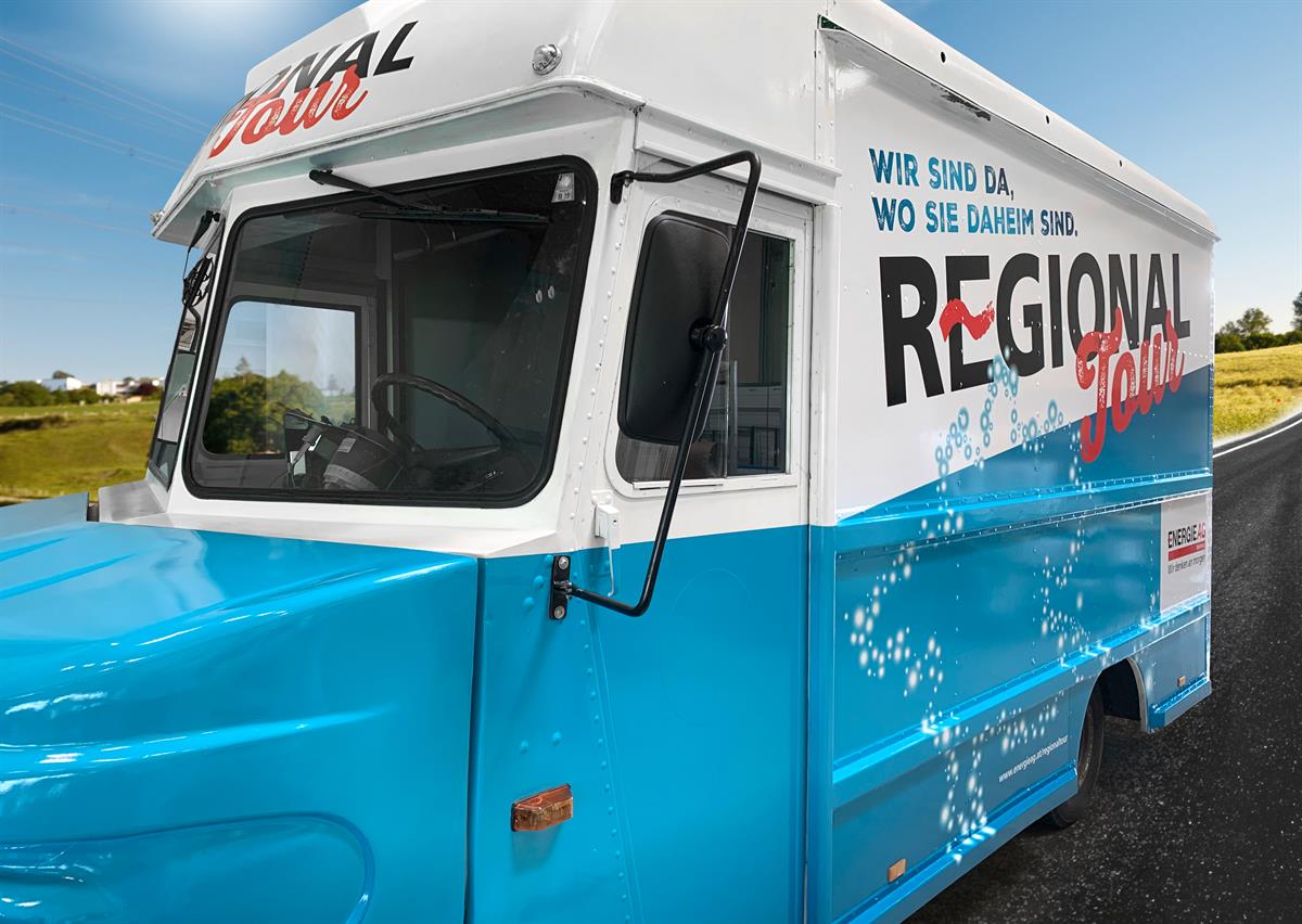 Energie AG Truck für die RegionalTour