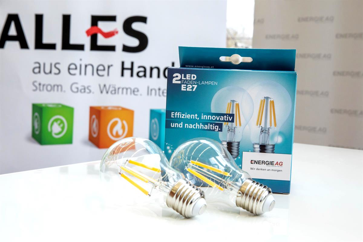 LED-Lampen für Energie AG Kunden