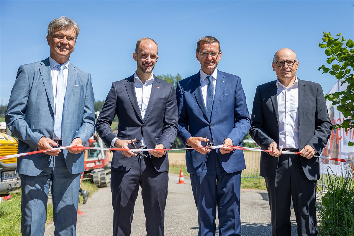 Eröffnung der Baustelle Zwisl in Meggenhofen