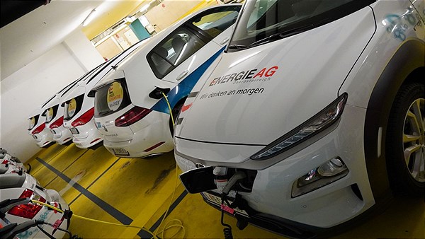 57 E-Autos befinden sich derzeit im Fuhrpark der Energie AG.