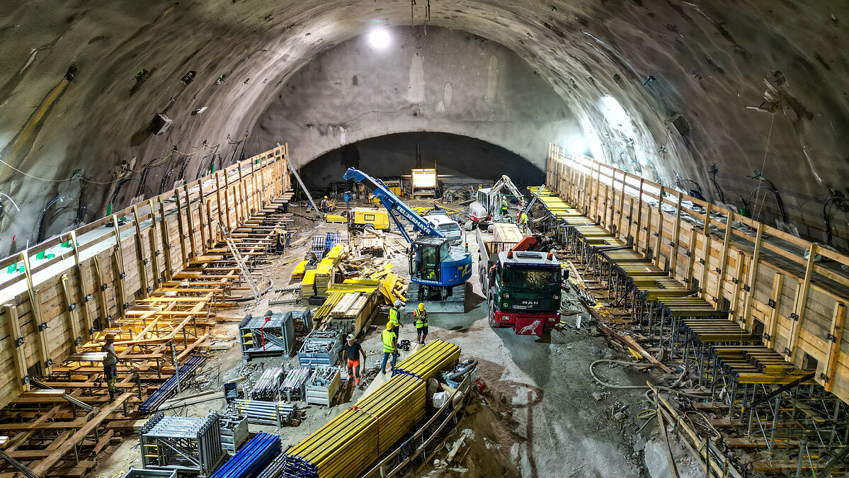 Bauarbeiten für Pumpspeicherkraftwerk Ebensee laufen auf Hochtouren
