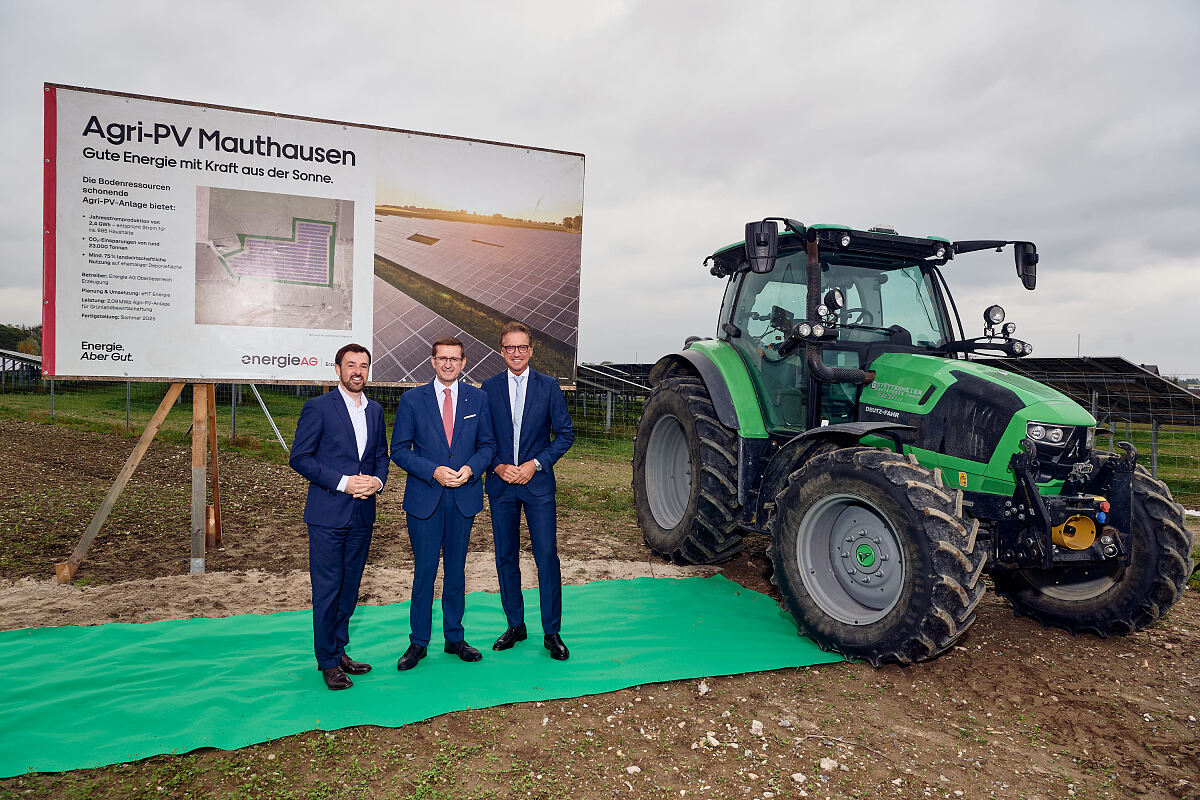 Energie AG nimmt Agri-PV-Anlage in Mauthausen in Betrieb