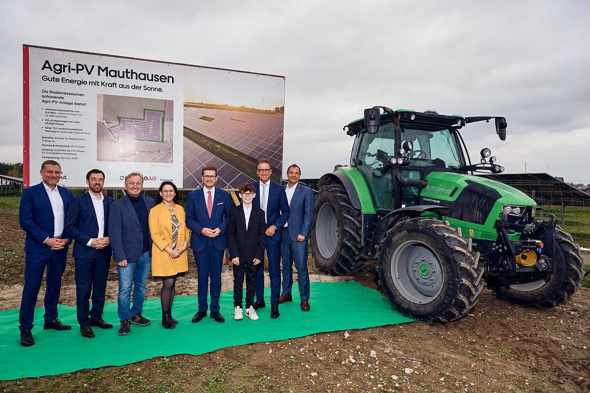 Energie AG nimmt Agri-PV-Anlage in Mauthausen in Betrieb