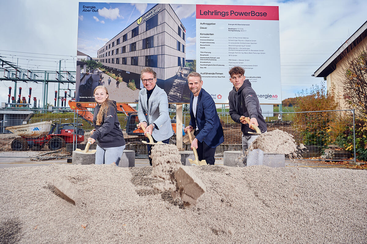 Spatenstich für die Zukunft: Energie AG errichtet „Lehrlings PowerBase“ in Gmunden